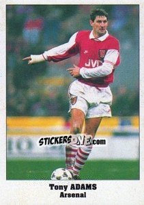 Sticker Tony Adams - Italy Eurocups Stars Parade 1994-1995 n. 78 - Sl