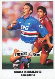 Sticker Sinisa Mihajlovic - Italy Eurocups Stars Parade 1994-1995 n. 92 - Sl