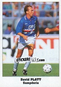 Sticker David Platt - Italy Eurocups Stars Parade 1994-1995 n. 93 - Sl