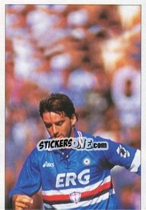 Figurina Roberto Mancini - Italy Eurocups Stars Parade 1994-1995 - Sl