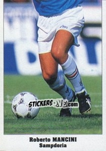 Sticker Roberto Mancini - Italy Eurocups Stars Parade 1994-1995 - Sl