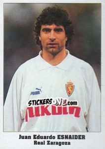 Cromo Juan Eduardo Esnaider - Italy Eurocups Stars Parade 1994-1995 - Sl