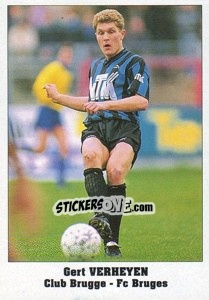 Cromo Gert Verheyen - Italy Eurocups Stars Parade 1994-1995 - Sl
