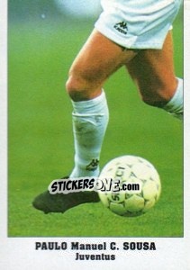 Sticker Paolo Manuel C. Sousa - Italy Eurocups Stars Parade 1994-1995 - Sl