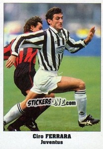 Sticker Ciro Ferrara - Italy Eurocups Stars Parade 1994-1995 n. 151 - Sl