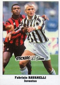 Sticker Fabrizio Ravanelli - Italy Eurocups Stars Parade 1994-1995 - Sl