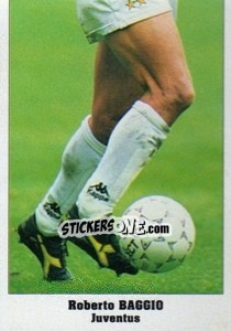 Sticker Roberto Baggio - Italy Eurocups Stars Parade 1994-1995 n. 156 - Sl