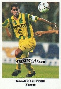 Sticker Jean-Michel Ferri - Italy Eurocups Stars Parade 1994-1995 - Sl