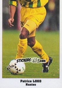 Cromo Patrice Loko - Italy Eurocups Stars Parade 1994-1995 - Sl