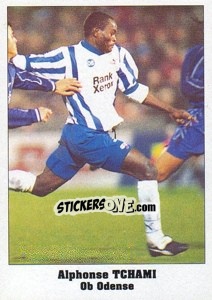 Cromo Alphonse Tchami - Italy Eurocups Stars Parade 1994-1995 - Sl