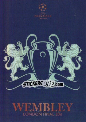 Sticker Wembley London CL Final 2011 - UEFA Champions League 2010-2011. Trading Cards - Panini