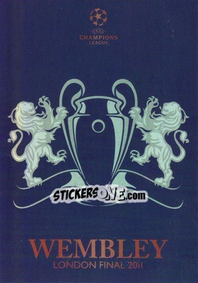 Sticker Wembley London CL Final 2011 - UEFA Champions League 2010-2011. Trading Cards n. 4 - Panini