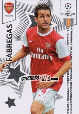 Sticker Cesc Fabregas - UEFA Champions League 2010-2011. Trading Cards n. 6 - Panini