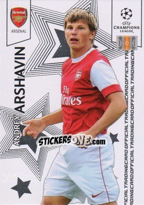 Sticker Andrey Arshavin - UEFA Champions League 2010-2011. Trading Cards n. 7 - Panini