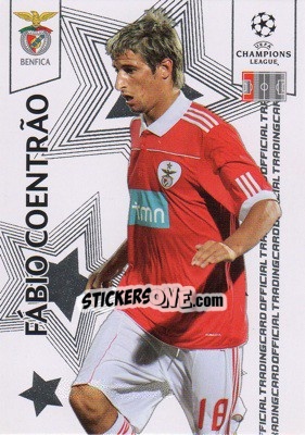 Sticker Fábio Coentrão - UEFA Champions League 2010-2011. Trading Cards n. 22 - Panini
