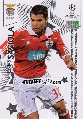 Sticker Javier Saviola - UEFA Champions League 2010-2011. Trading Cards n. 23 - Panini