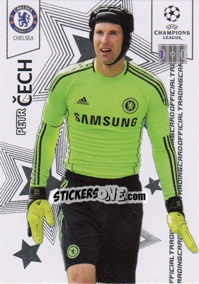 Sticker Petr Cech - UEFA Champions League 2010-2011. Trading Cards n. 24 - Panini