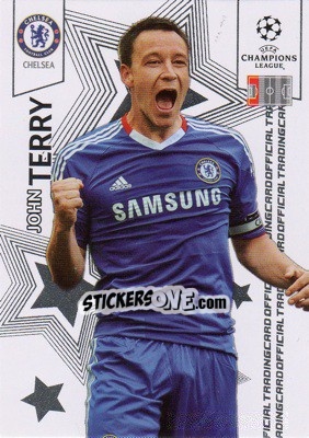 Sticker John Terry - UEFA Champions League 2010-2011. Trading Cards n. 26 - Panini