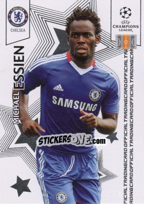 Sticker Michael Essien - UEFA Champions League 2010-2011. Trading Cards n. 28 - Panini