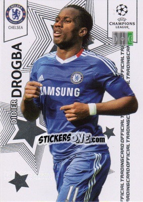 Sticker Didier Drigba - UEFA Champions League 2010-2011. Trading Cards n. 31 - Panini