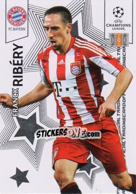 Sticker Franck Ribéry - UEFA Champions League 2010-2011. Trading Cards n. 33 - Panini