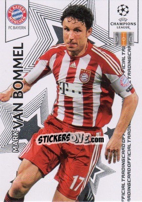 Sticker Mark Van Bommel - UEFA Champions League 2010-2011. Trading Cards - Panini
