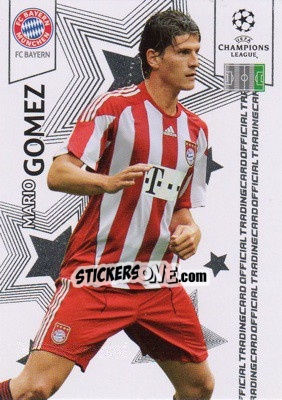 Figurina Mario Gomez - UEFA Champions League 2010-2011. Trading Cards - Panini