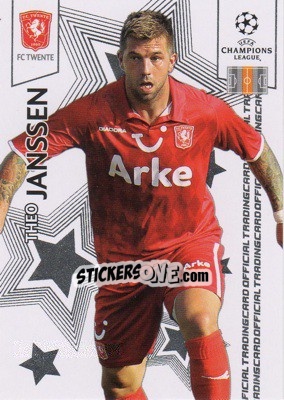 Sticker Theo Janssen - UEFA Champions League 2010-2011. Trading Cards - Panini