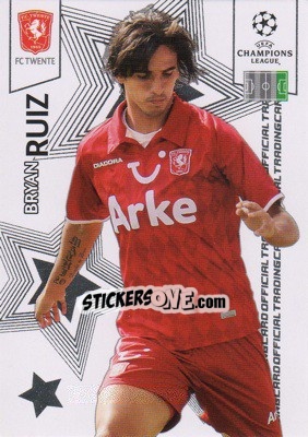 Sticker Bryan Ruiz - UEFA Champions League 2010-2011. Trading Cards n. 40 - Panini