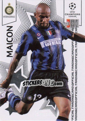 Sticker Maicon - UEFA Champions League 2010-2011. Trading Cards n. 42 - Panini