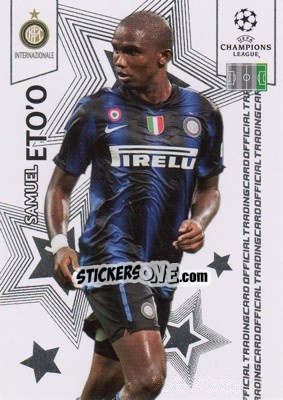 Sticker Samuel Eto'o - UEFA Champions League 2010-2011. Trading Cards n. 48 - Panini