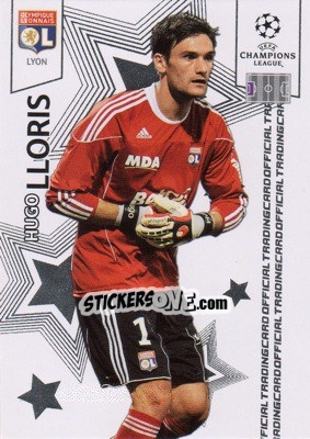 Sticker Hugo Lloris - UEFA Champions League 2010-2011. Trading Cards n. 50 - Panini
