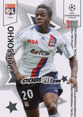 Sticker Aly Cissokho - UEFA Champions League 2010-2011. Trading Cards n. 51 - Panini