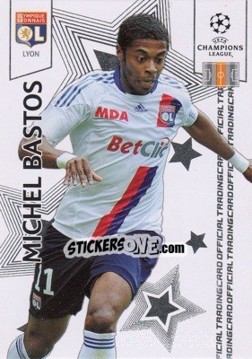 Sticker Michel Bastos - UEFA Champions League 2010-2011. Trading Cards n. 53 - Panini