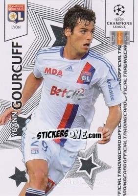 Sticker Yoann Gourcuff - UEFA Champions League 2010-2011. Trading Cards n. 54 - Panini