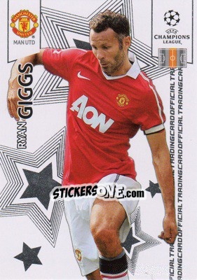 Sticker Ryan Giggs - UEFA Champions League 2010-2011. Trading Cards n. 60 - Panini