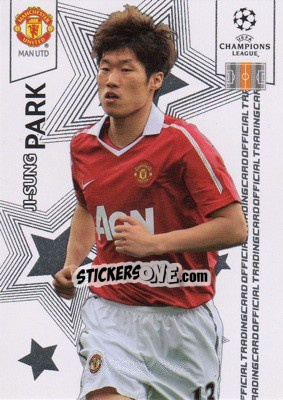 Sticker Ji-Sung Park - UEFA Champions League 2010-2011. Trading Cards - Panini