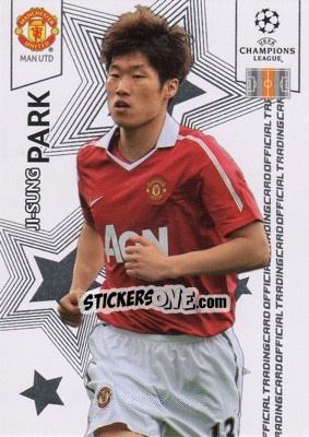 Sticker Ji-Sung Park - UEFA Champions League 2010-2011. Trading Cards n. 61 - Panini