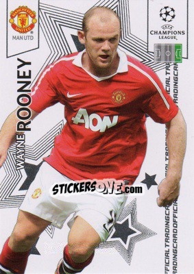 Sticker Wayne Rooney - UEFA Champions League 2010-2011. Trading Cards n. 63 - Panini