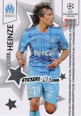 Sticker Gabriel Heinze - UEFA Champions League 2010-2011. Trading Cards n. 65 - Panini