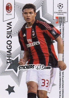 Sticker Thiago Silva - UEFA Champions League 2010-2011. Trading Cards - Panini