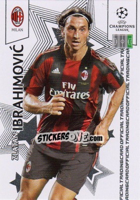 Sticker Zlatan Ibrahimovic - UEFA Champions League 2010-2011. Trading Cards n. 72 - Panini