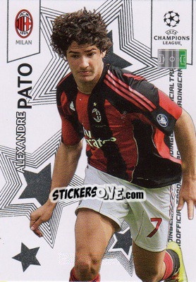 Sticker Alexandre Pato - UEFA Champions League 2010-2011. Trading Cards n. 74 - Panini