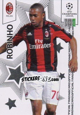 Sticker Robinho - UEFA Champions League 2010-2011. Trading Cards - Panini