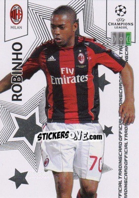 Sticker Robinho - UEFA Champions League 2010-2011. Trading Cards n. 75 - Panini