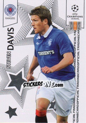 Sticker Steven Davis - UEFA Champions League 2010-2011. Trading Cards n. 78 - Panini