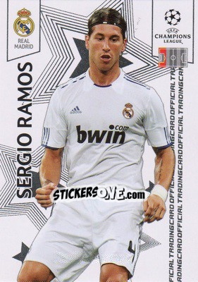 Figurina Sergio Ramos - UEFA Champions League 2010-2011. Trading Cards - Panini