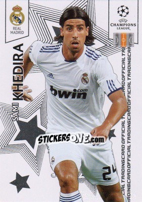 Sticker Sami Khedira - UEFA Champions League 2010-2011. Trading Cards n. 83 - Panini