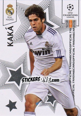 Sticker Kaká - UEFA Champions League 2010-2011. Trading Cards n. 84 - Panini