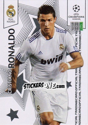 Sticker Cristiano Ronaldo - UEFA Champions League 2010-2011. Trading Cards n. 88 - Panini